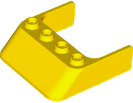 Windscreen 4 x 4 x 1 in Yellow