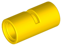 Technic Pin Connector Round [Slotted] in Yellow