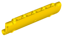 Technic Panel Curved 11 x 3 with 2 Pin Holes through Panel Surface in Yellow
