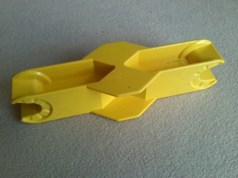 Duplo Toolo Arm 2 x 6 with Clip at Both Ends in Yellow