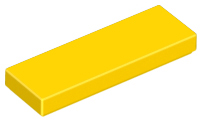 Tile 1 x 3 in Yellow