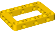 Technic Beam Frame 5 x 7 with 3 x 5 Opening Thick in Yellow