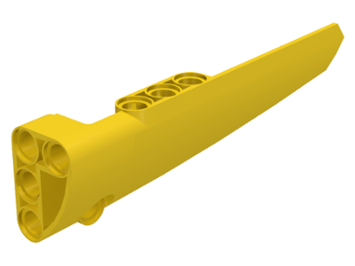 Technic Panel Fairing #6 Long Smooth, Side B in Yellow