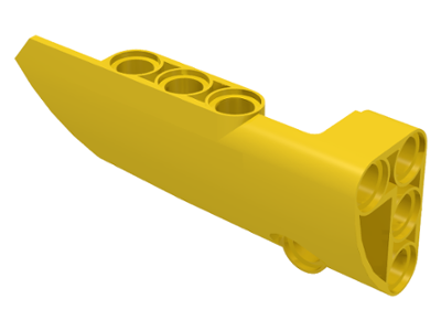 Technic Panel Fairing # 3 Small Smooth Long, Side A in Yellow
