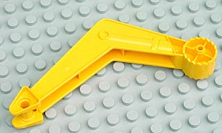 Duplo Digger/Excavator Arm, Angled in Yellow