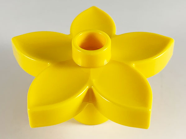 Duplo Plant, Flower with 1 Top Stud in Yellow