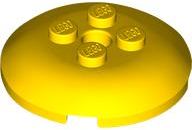Dish 4 x 4 with 4 Studs in Yellow