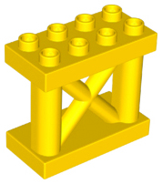 Duplo Support 2 x 4 x 3, Girder in Yellow