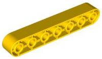 Duplo Technic Beam 7 in Yellow
