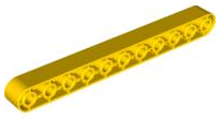 Duplo Technic Beam 11 in Yellow