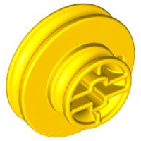 Duplo Technic Wedge Belt Wheel in Yellow