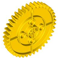 Duplo Technic Gear 6 x 6, 40 Tooth in Yellow