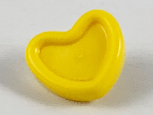 Headwear Accessory Double Heart on Pin in Yellow