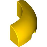 Brick Round Corner 3 x 3 x 1 No Studs in Yellow