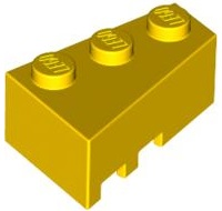 Brick Wedged, Angled 3 x 2 Right in Yellow