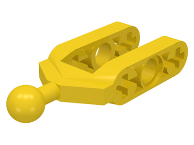 Technic Steering Knuckle Arm with Ball Joint in Yellow