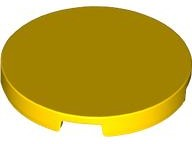 Tile Round 3 x 3 in Yellow