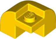 Brick Round, Curved 2 x 2 x 1 1/3, Corner in Yellow