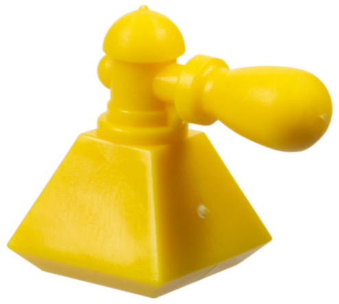 Belville / Scala, Equipment, Bottle Perfume with Pyramid Base and Atomizer in Yellow