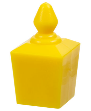 Belville / Scala, Equipment, Bottle Perfume with Square Base in Yellow