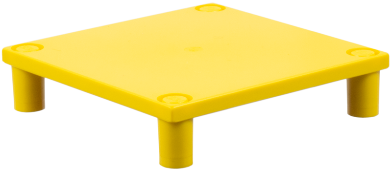 Scala, Table 7 x 7 x 1 1/3 in Yellow