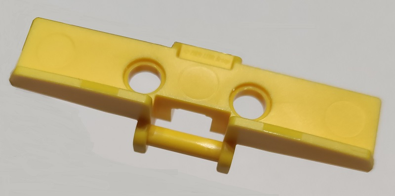 Technic Link Tread 7L Wide with Two Pin Holes in Yellow