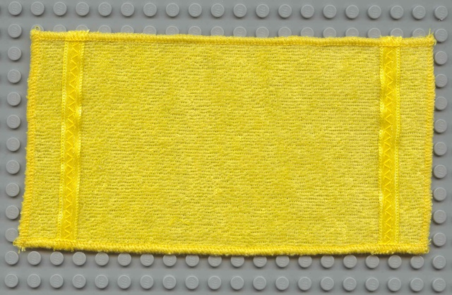 Scala, Blanket / Towel 18 x 10 with 2 Stitched Ribbons in Yellow
