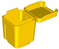 Duplo Garbage Can / Bin in Yellow