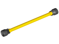 Flexible Hose 8.5L with Tabbed Ends Black (Ends different color than Tube) in Yellow