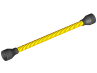 Flexible Hose 8.5L with Tabless Ends Black (Fixed Ends different color than Tube) in Yellow
