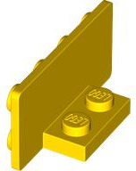 Bracket 1 x 2 - 2 x 4 Inverted in Yellow
