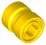 Wheel 8 x 9 with Hole Notched for Wheels Holder Pin, Re-inforced Back in Yellow