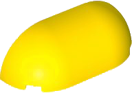 Brick Round, Curved Triple 2 x 6 x 1 2/3 in Yellow