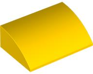 Brick Curved 4 x 6 x 2 in Yellow