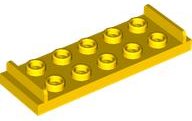 Plate Special 2 x 6 with 2 x 5 Studs and Door Stops on Top in Yellow