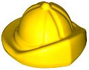 Headwear Accessory Hat with Small Pin, Sou'wester in Yellow