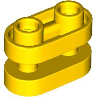 Brick Special 1 x 2 Rounded with Center Bars in Yellow