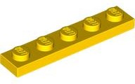 Plate 1 x 5 in Yellow