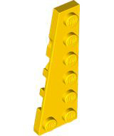 Wedge Plate 6 x 2 Left in Yellow