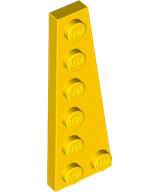 Wedge Plate 6 x 2 Right in Yellow