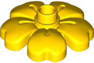 Duplo Plant, Flower with 1 Top Studs in Yellow