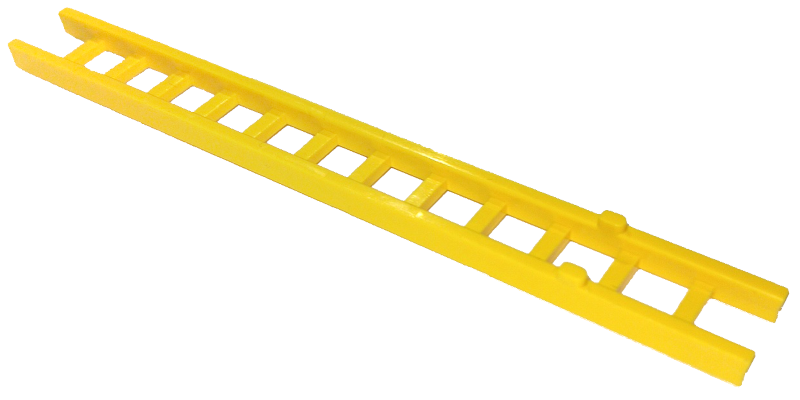 Ladder 10.3cm (collapsed) 3-Piece - Top Section in Yellow