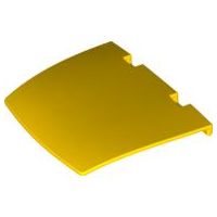 Duplo Car Hood / Bonnet 3 x 4 [Plain] in Yellow