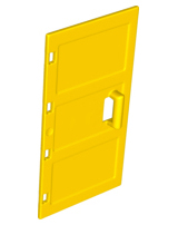 Duplo Door 1 x 3 1/2 x 6 with Handle, and 4 Hinges in Yellow