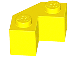 Brick Wedged 2 x 2 Facet in Yellow