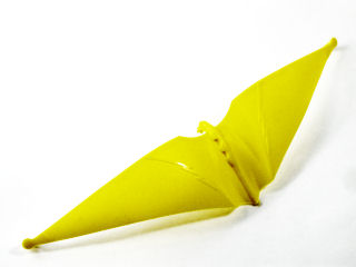Large Figure Wing, Flexible with Lightning Bolts and 3 Axles in Yellow
