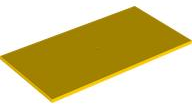 Tile 8 x 16 with Bottom Tubes in Yellow
