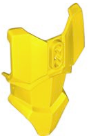 Large Figure Torso Cover, Armour with 2 Chest Holes and Ball Joint Socket in Yellow