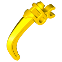 Large Figure Weapon Claw, with Clip in Yellow