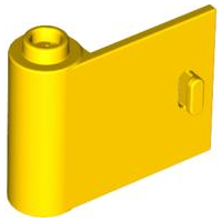 Door 1 x 3 x 2 Left - Open Between Top and Bottom Hinge in Yellow